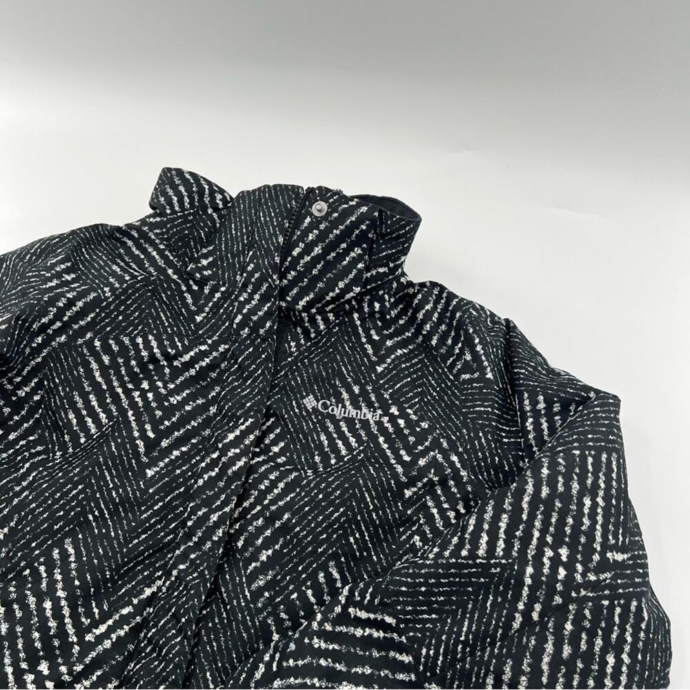Columbia Girls Black White Interchange Ski Snow Winter Coat and Fleece Jacket - Picture 2 of 12